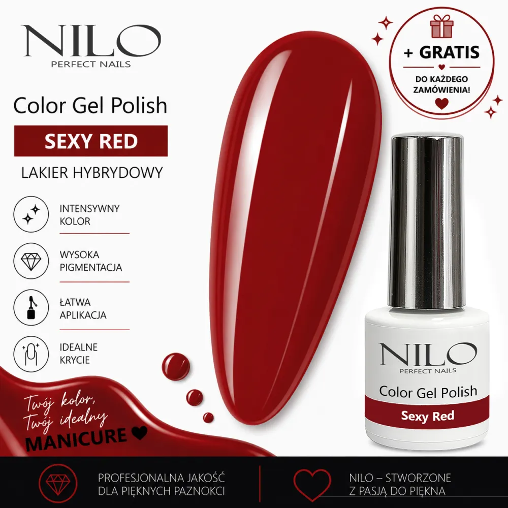 Lakier Hybrydowy Sexy Red– NILO no.90
